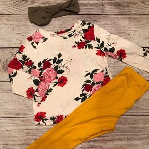 #99 Old Navy top/bottom/bow 2T